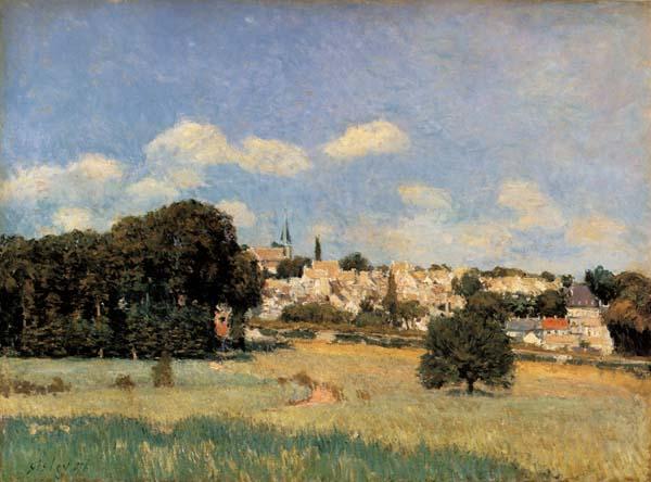 Alfred Sisley View of Marly-le-Roi-Sunshine oil painting picture